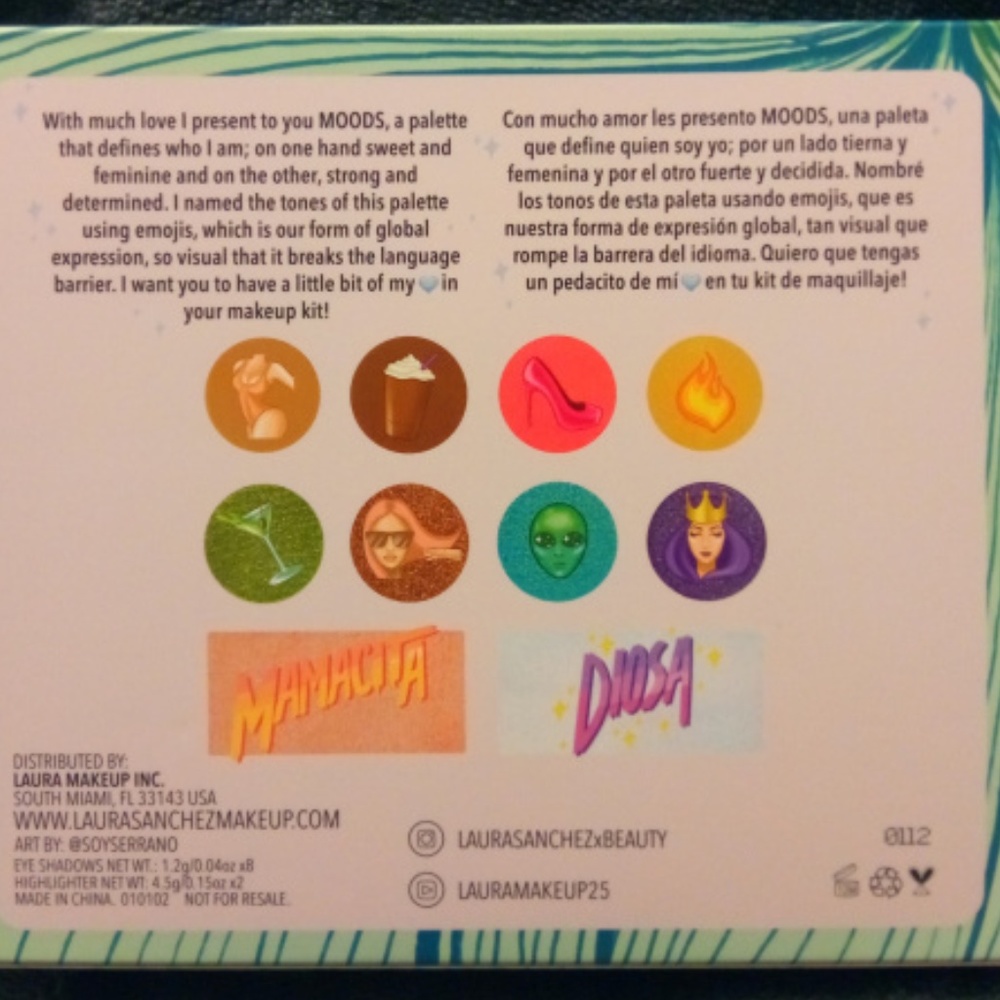 Laura Sanchez Moods Eyeshadow & Highlight Palette - Picture 8 of 8